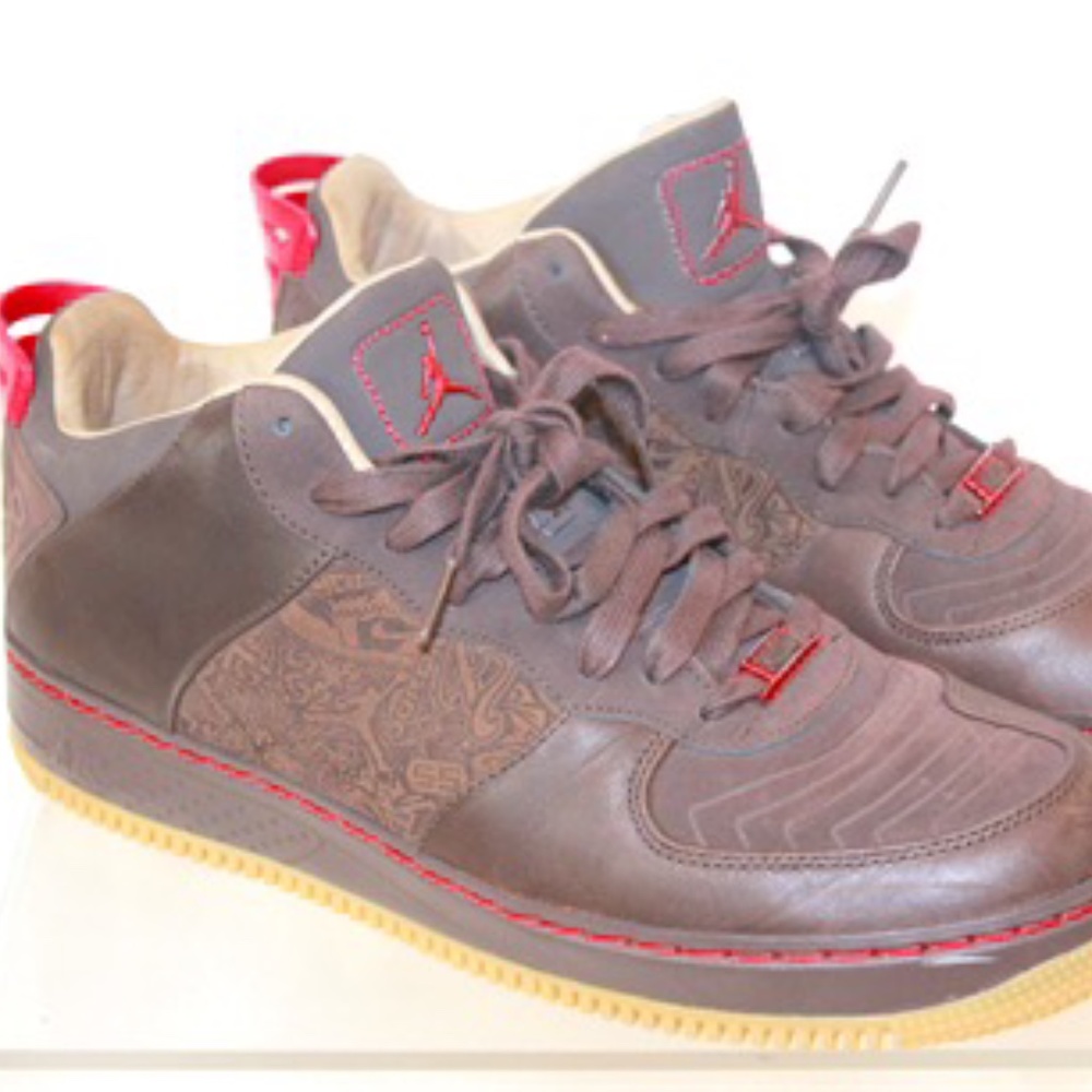 Air Jordan Fusion 20 Low LS Brown Leather Sz 11.5 - Picture 2 of 16